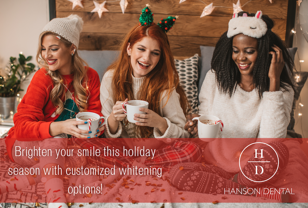 Brighten your smile this holiday season with customized whitening options!